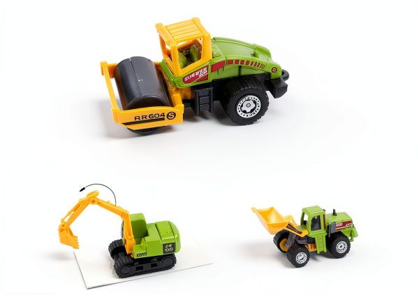 LLT Mini Construction Vehicle Set TRKS6 10.5 Inch Toy Trucks-1