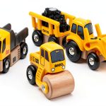 Brio Construction Vehicles Set 63365800 Magnetic Wood Toy for Ages 3+-0