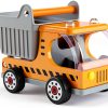 Hape Wooden Dump Truck Toy Construction Vehicle for Kids Age 3+-0