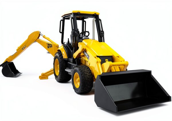 Bruder 1:16 Scale Tractor Loader with Detachable Bucket and Backhoe-3