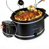 Hamilton Beach 8-Quart Slow Cooker with Stoneware Crock, Black-1