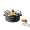 West Bend 6 Quart Slow Cooker Black Ceramic Crockpot with Keep Warm-2