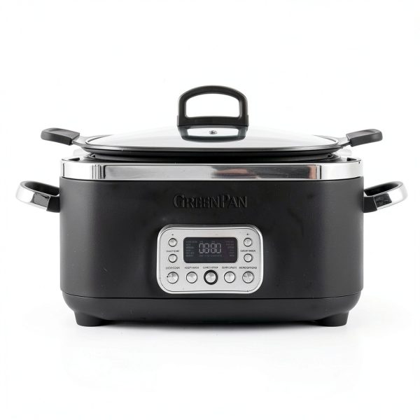 GreenPan Elite 14-in-1 6QT Slow Cooker PFAS-Free Ceramic Black-1