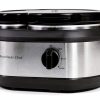 Triple Slow Cooker by CULINARY CHEF 2.5 Qt Stainless Buffet Server-7
