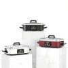 4 Quart Casserole Slow Cooker INDY VAC Ceramic Bakeware Black-7