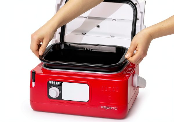 Presto Nomad Traveling Slow Cooker 6-Quart Red Kitchen Appliance-3
