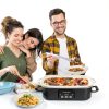 4 Quart Casserole Slow Cooker INDY VAC Ceramic Bakeware Black-8