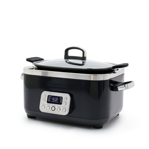 GreenPan Elite 14-in-1 6QT Slow Cooker PFAS-Free Ceramic Black-3