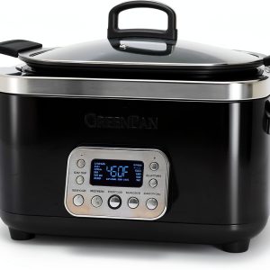 GreenPan Elite 14-in-1 6QT Slow Cooker PFAS-Free Ceramic Black-0