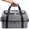BAGSPRITE Slow Cooker Carrying Bag Double Layer 6-8 Qt Crock Pot Grey-0