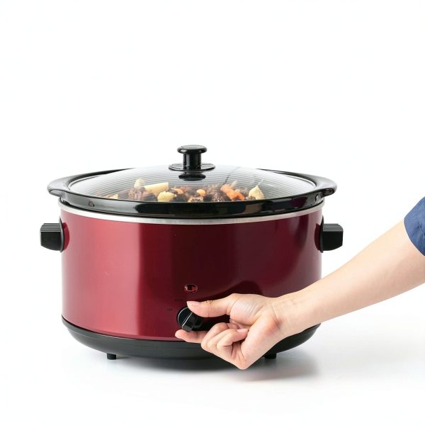 Elite Gourmet MST-900RXT Slow Cooker 8.5Qt Metallic Red XL Jumbo-1