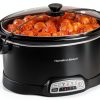 Hamilton Beach 7 Quart Programmable Slow Cooker Lid Latch Black 33474G-0