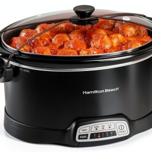 Hamilton Beach 7 Quart Programmable Slow Cooker Lid Latch Black 33474G-0