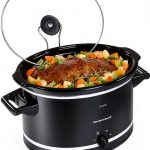 Hamilton Beach 8-Quart Slow Cooker with Stoneware Crock, Black-0