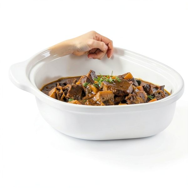 MAGNIFIQUE 4 Quart Slow Cooker Olive 8-in-1 Cooker with Stoneware-1