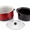 Elite Gourmet MST-900RXT Slow Cooker 8.5Qt Metallic Red XL Jumbo-5