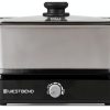 West Bend Versatility Slow Cooker 5-Quart Silver Non‑Stick Travel Set-9