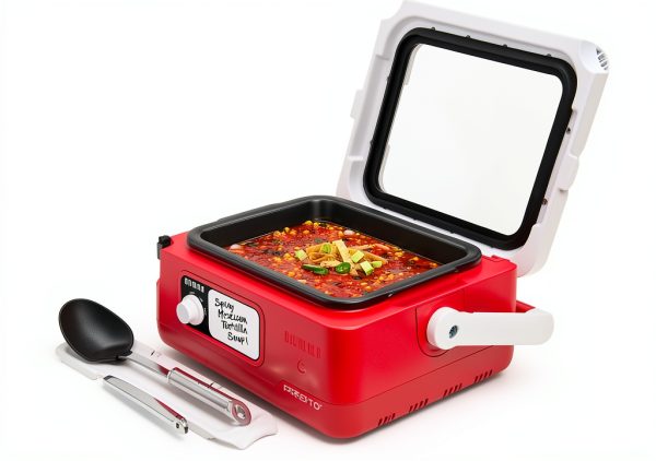 Presto Nomad Traveling Slow Cooker 6-Quart Red Kitchen Appliance-1