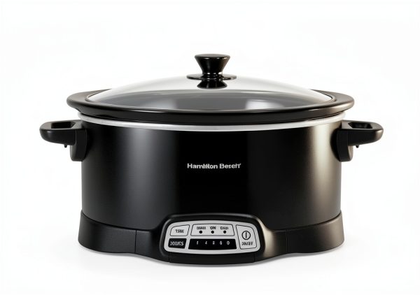 Hamilton Beach 7 Quart Programmable Slow Cooker Lid Latch Black 33474G-7