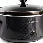 West Bend 6 Quart Slow Cooker Black Ceramic Crockpot with Keep Warm-0