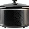 West Bend 6 Quart Slow Cooker Black Ceramic Crockpot with Keep Warm-7