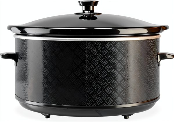 West Bend 6 Quart Slow Cooker Black Ceramic Crockpot with Keep Warm-7