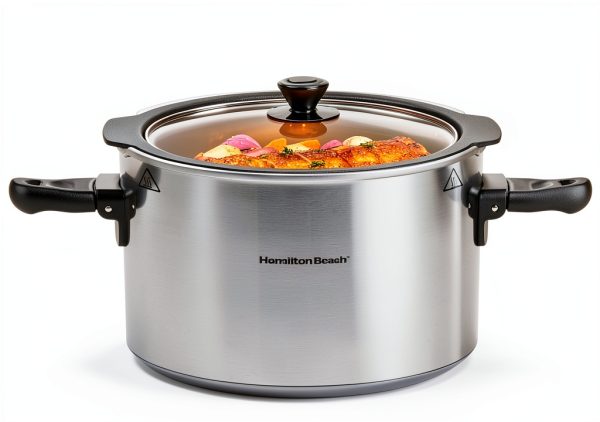 Hamilton Beach Sear & Cook 10‑quart Slow Cooker – Aluminum Pot Silver-5