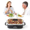 4 Quart Casserole Slow Cooker INDY VAC Ceramic Bakeware Black-6
