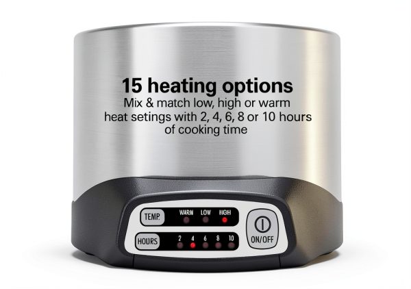 Hamilton Beach Sear & Cook 10‑quart Slow Cooker – Aluminum Pot Silver-3